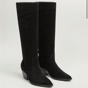 MANGO Heel leather boot